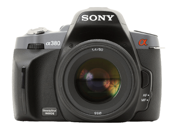 Sony Alpha 380 camera image