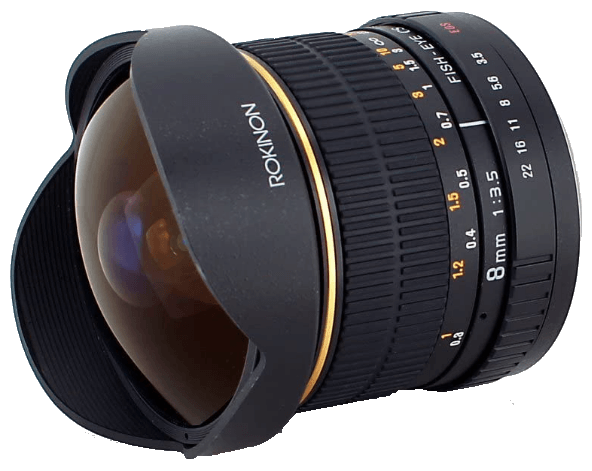 Rokinon 8mm f/3.5 MF Prime Lens for Canon EF-Mount