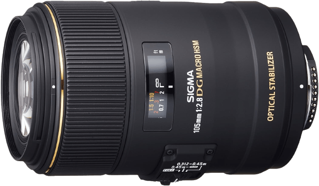 Sigma 105mm f/2.8 APO EX DG OS HSM Prime Lens for Nikon F-Mount
