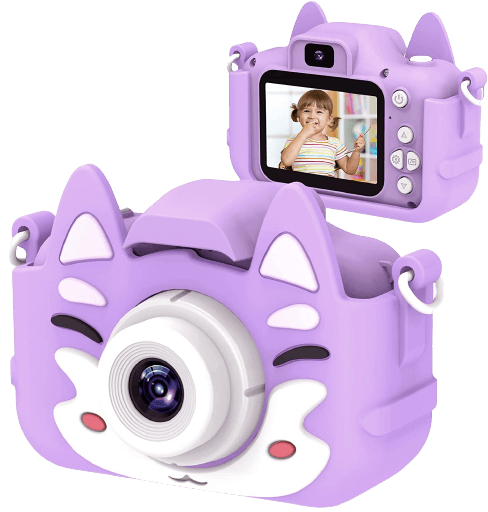 GooPow Kids Camera (Cat, Purple)