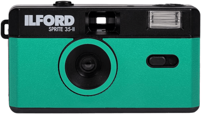 Ilford Sprite 35-II Reusable Camera (Teal and Black)