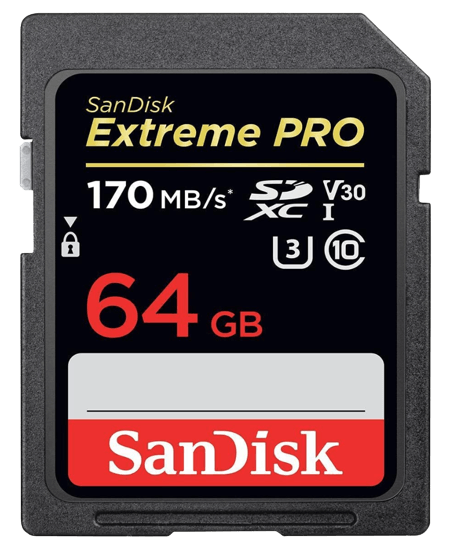 Carte Mémoire SD SanDisk Extreme Pro 300 Mb/s SDHC UHS-II V90 - 32GB