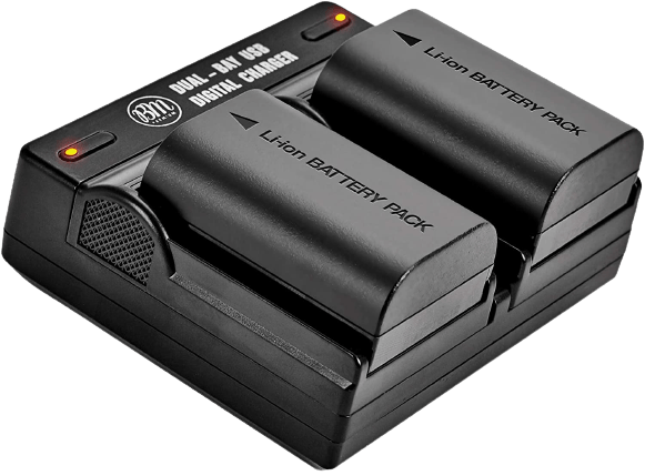 BM Premium LP-E6NH Battery 2-Pack and Charger