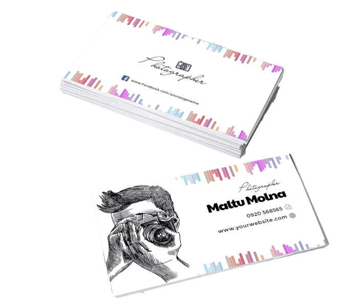 business cards examples photography