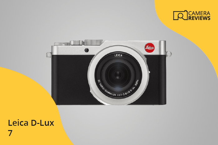 Leica D-Lux 7 photographed on a colored background