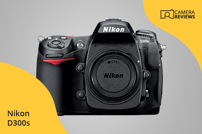 Nikon D300s photographed on a colored background