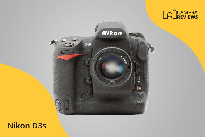 Nikon D3s photographed on a colored background