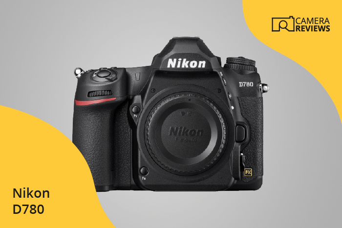 Nikon D780 photographed on a colored background