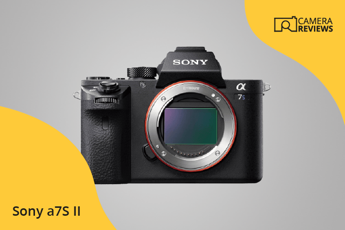 Sony a7S II photographed on a colored background