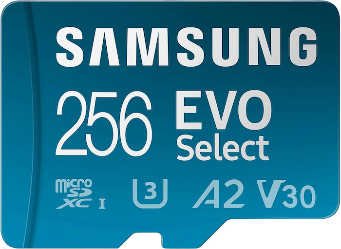 25% Off Samsung EVO Select 256GB MicroSD SDXC