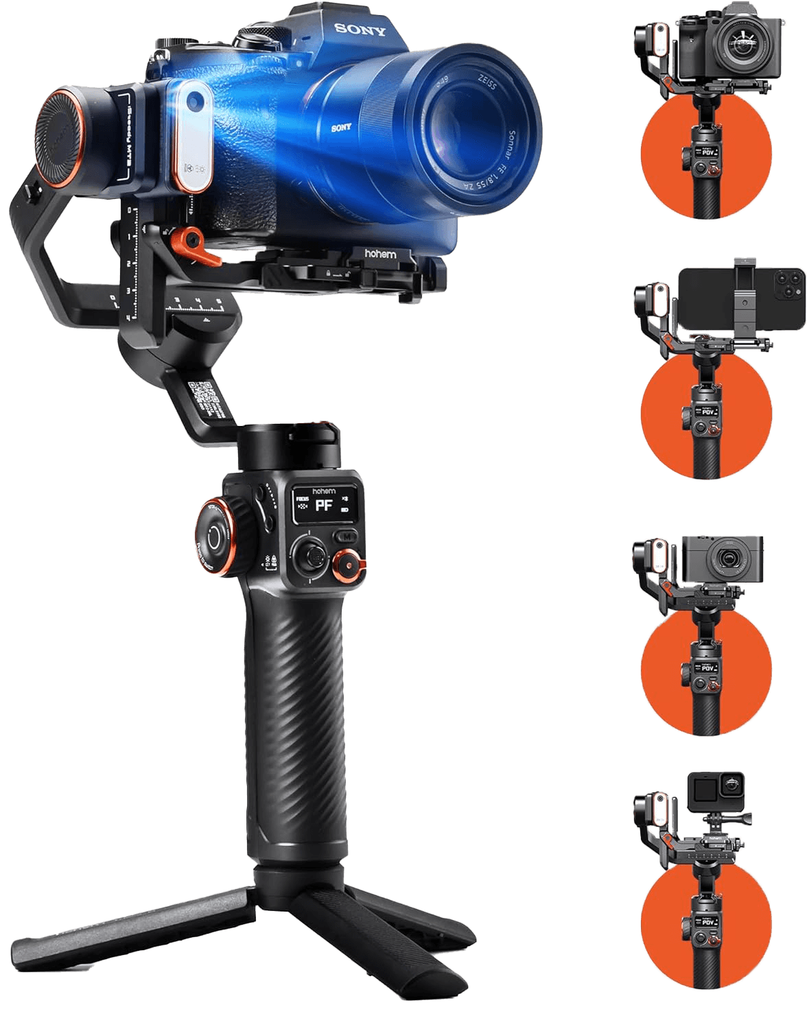 Gimbal Video Camera, Videographer Using Dslr Camera Anti Shake