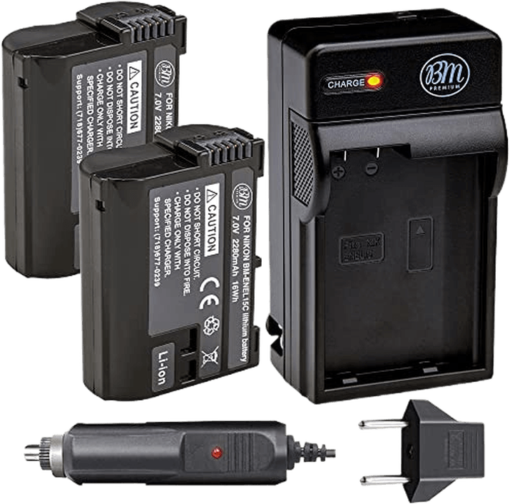 BM Premium EN-EL15C Battery 2-Pack and Charger