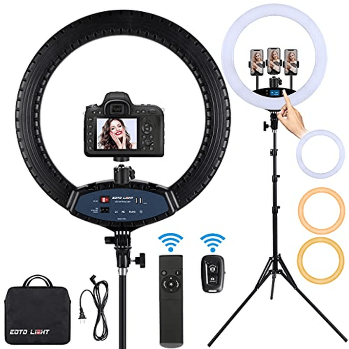 Buy 10 Inches Big LED Ring Light for Camera, Phone tiktok YouTube Video  Shooting and Makeup, 10