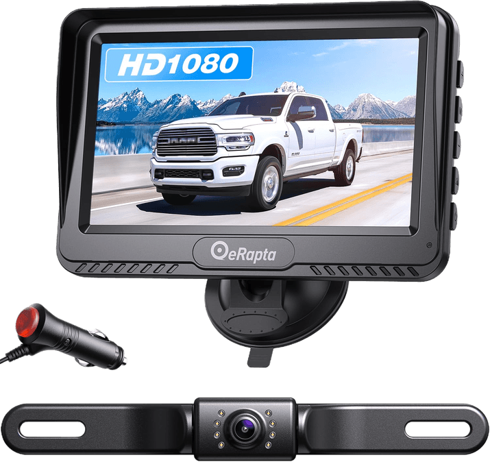 eRapta 4.3″ HD 1080P Backup Camera Kit for Car Truck Minivan