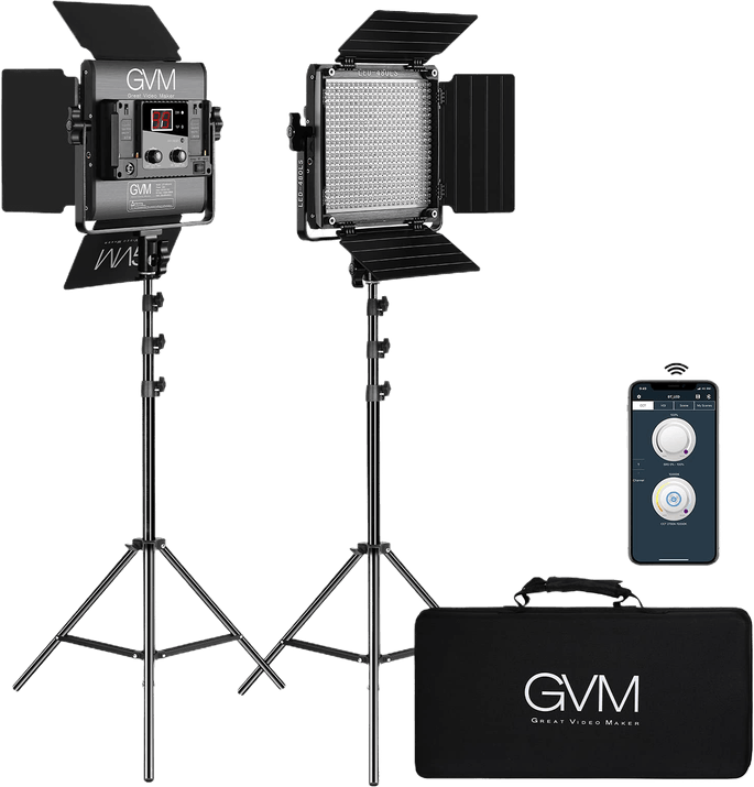 GVM LED Video Lights 2 pack