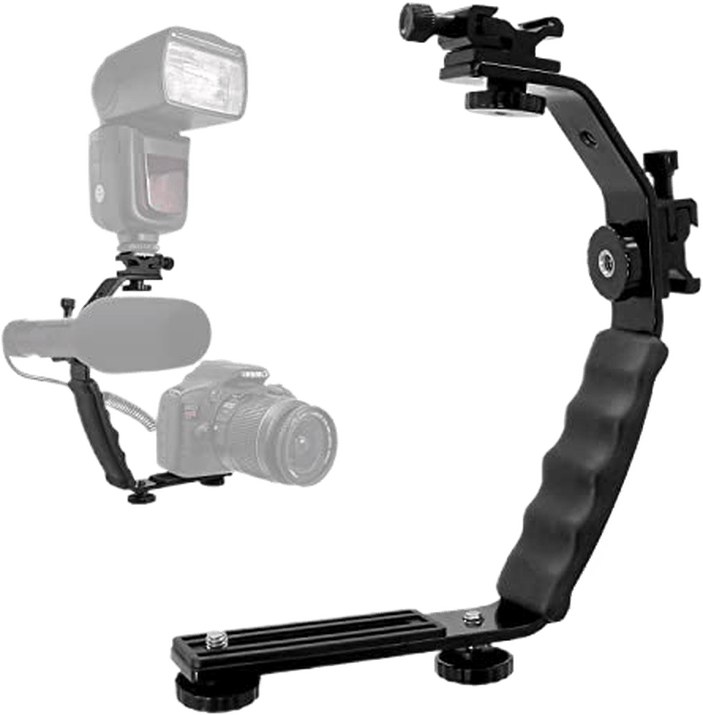 Heavy Duty L-Bracket for Camera & Flash Mounting