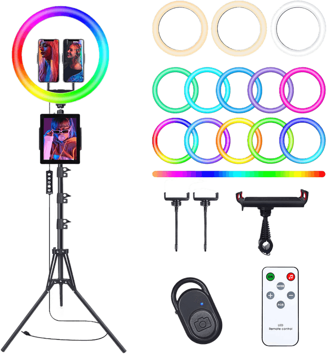 Herrfilk 13″ Ring Light with Color Modes