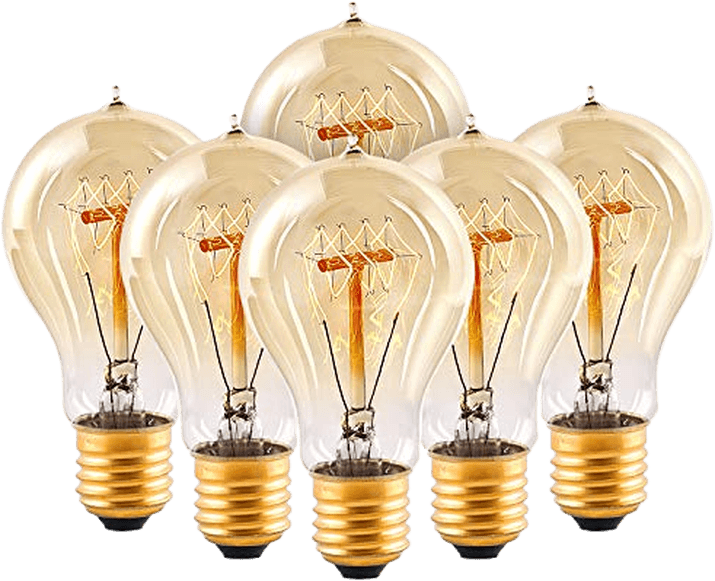 Hession Edison Light Bulbs (6 Pack)