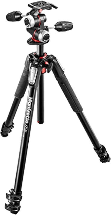 Manfrotto 055 Aluminum 3-Section Tripod Kit