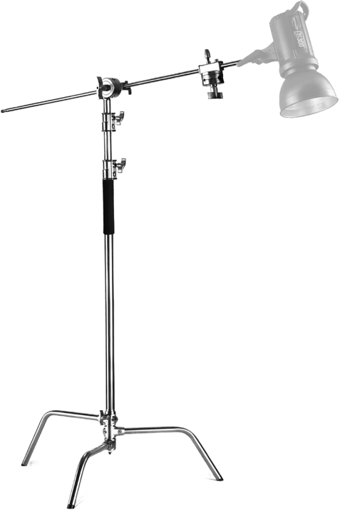 NEEWER Pro Stainless Steel C Stand with Boom