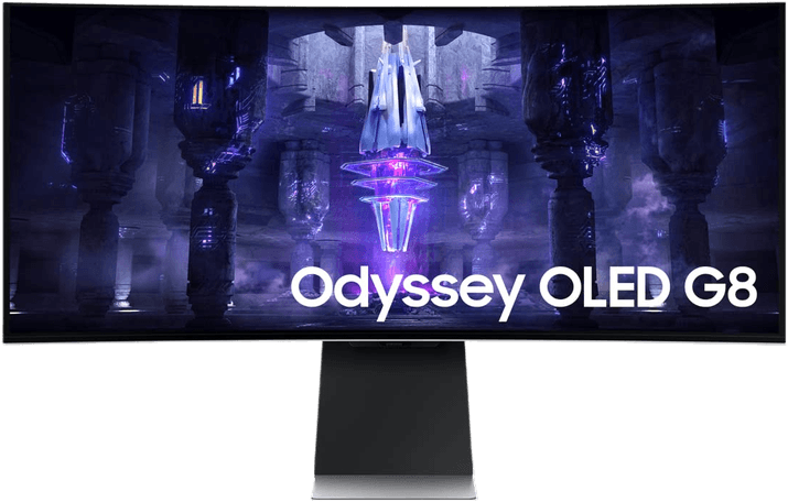 SAMSUNG 34-Inch Odyssey G85SB Series QD-OLED Ultra WQHD Curved Gaming Monitor