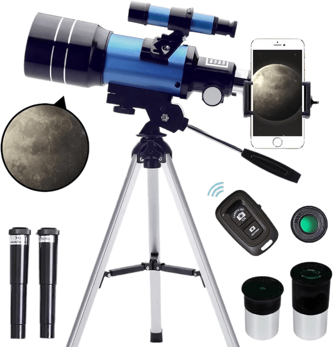 ToyerBee 300mm Portable Refractor Telescope